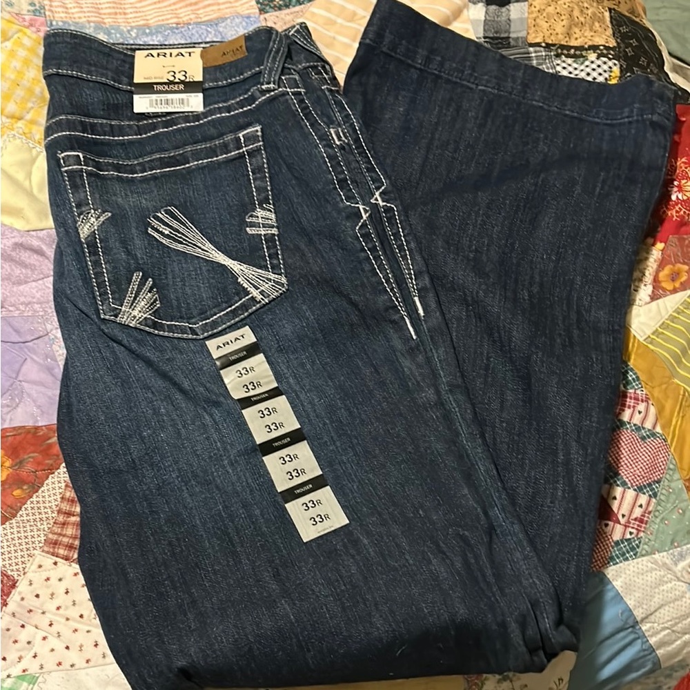 ARIAT Women's Mid Rise Camila Trouser Jean size 33R